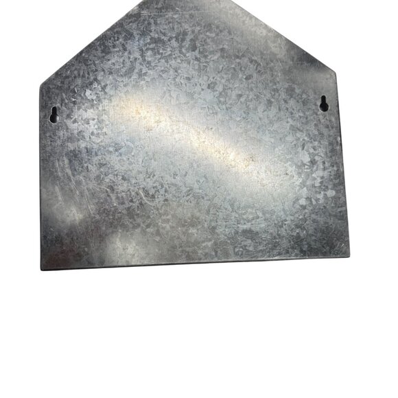 Galvanized Metal Wall-Mount Envelope Mail Holder Organizer Decor - Picture 3 of 3